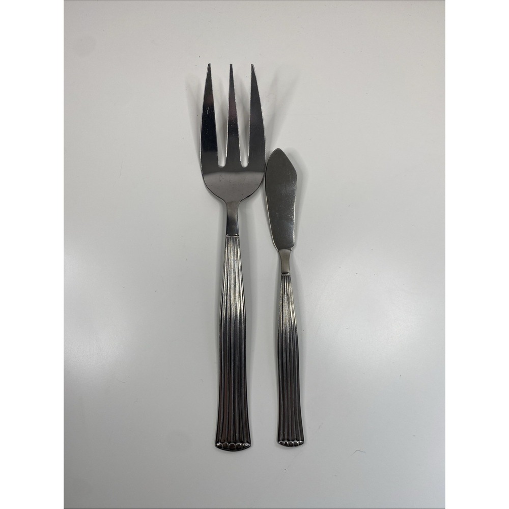 Alco Stainless Flatware China Pattern ACV4 Serving Fork & Butter Knife
